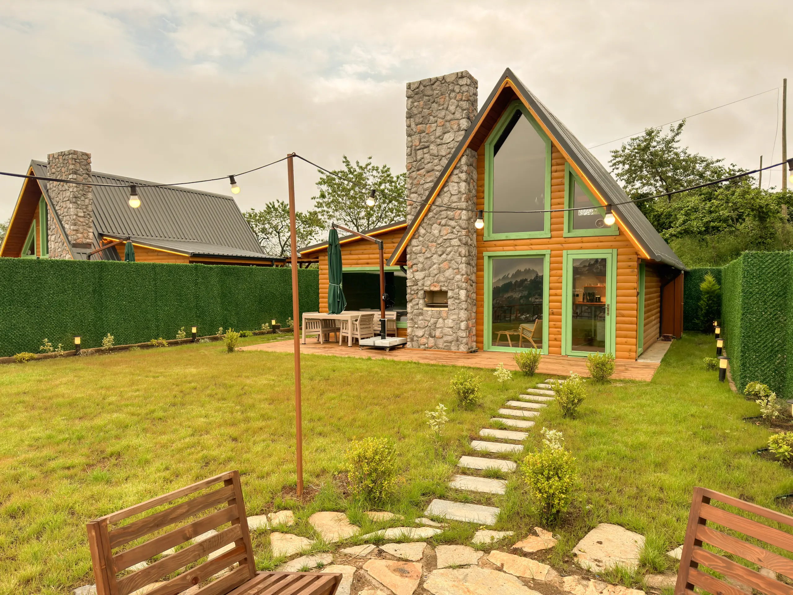 Trabzon'da jakuzili bungalov; HomyWood Bungalov