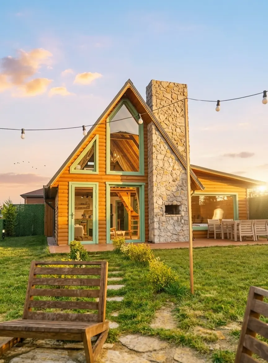 Doğa ile iç içe geniş bahçesiyle Trabzon bungalov için ideal adres HomyWood bungalov